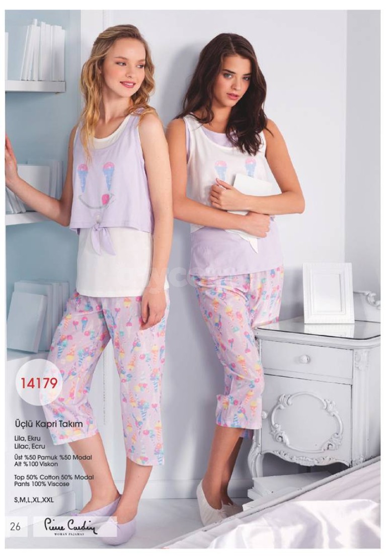 Pierre Cardin Bayan Yazlık Tunik Tayt Takım 14173