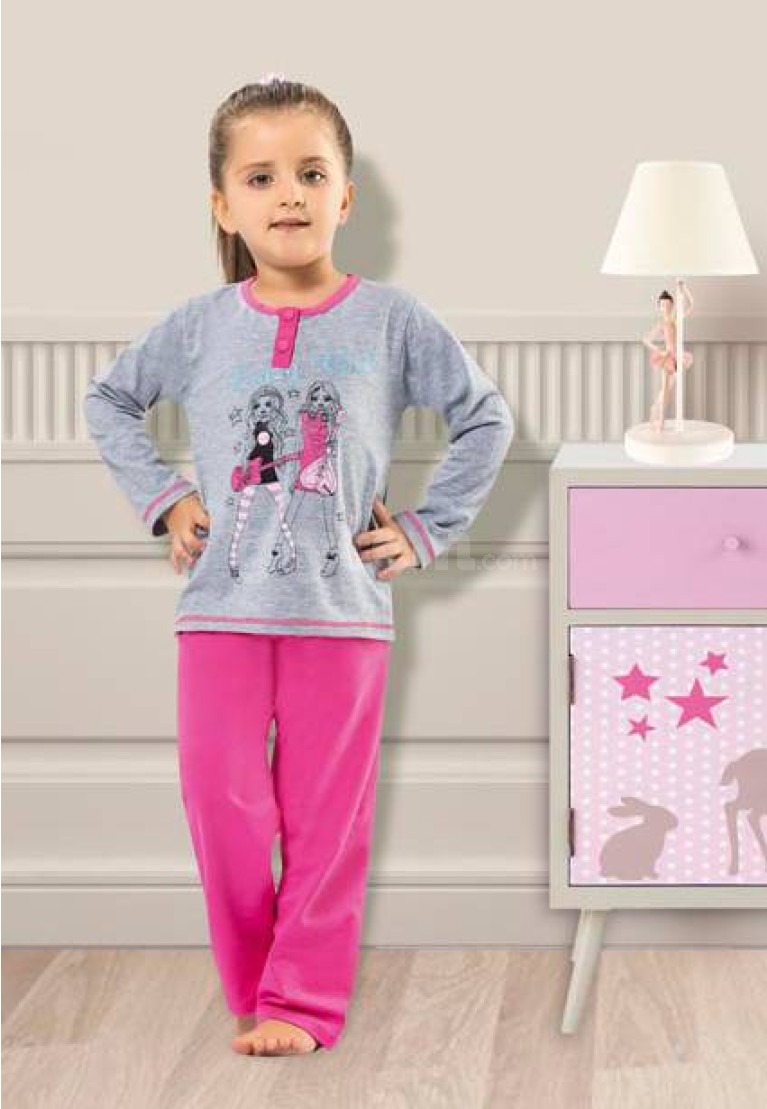 Gümüş Kız Çocuk Pijama 2005