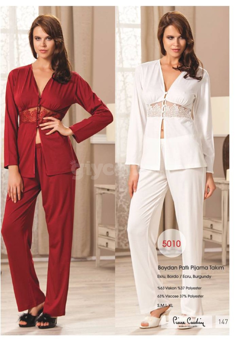 Pierre Cardin Bayan Boydan Patlı Pijama Takım 5010