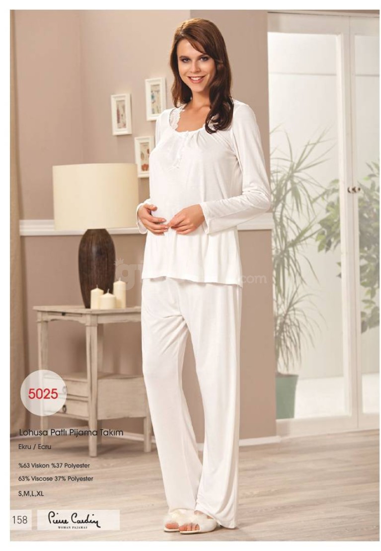 Pierre Cardin Bayan Lohusa Patlı Pijama Takım 5025