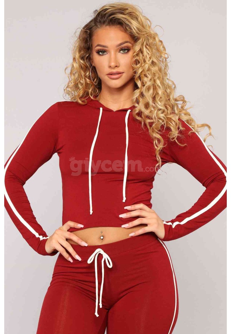www.pijamafoni.com-MERRY SEE-MERRYSEE-MS4049-KIRMIZI-31