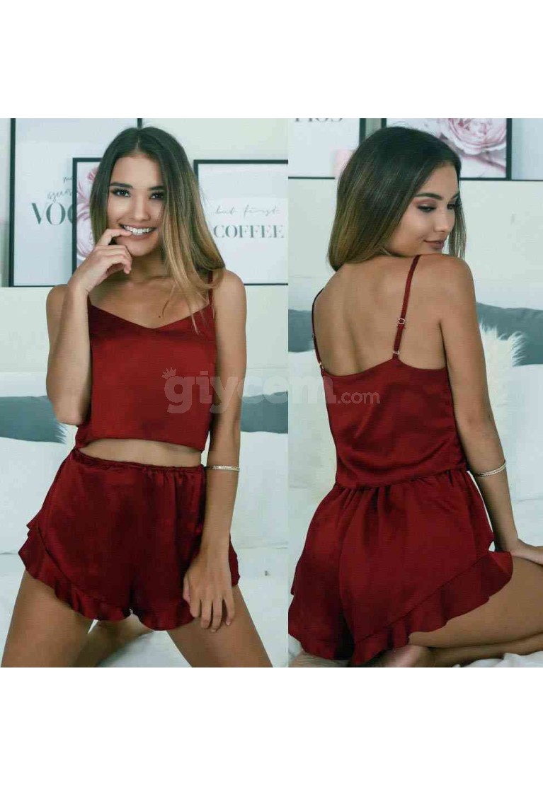 www.pijamafoni.com-MERRY SEE-MERRYSEE-MS2308-BORDO-31