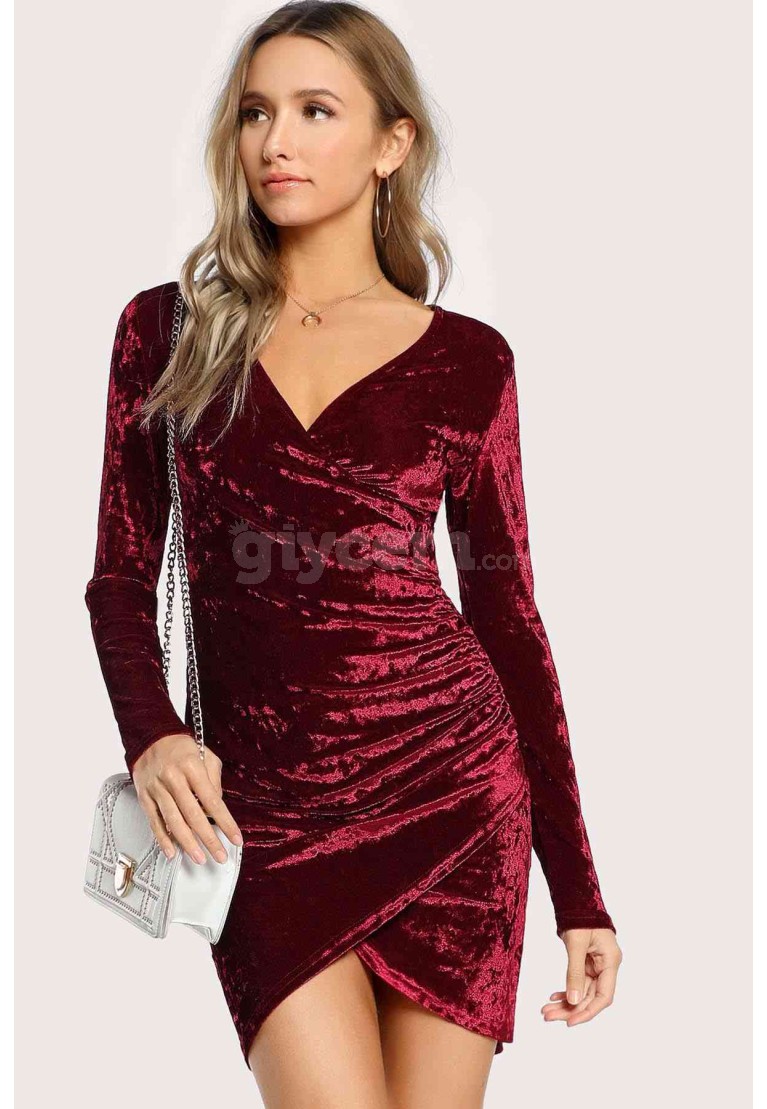 www.pijamafoni.com-MERRY SEE-MERRYSEE-MS2240-BORDO-31