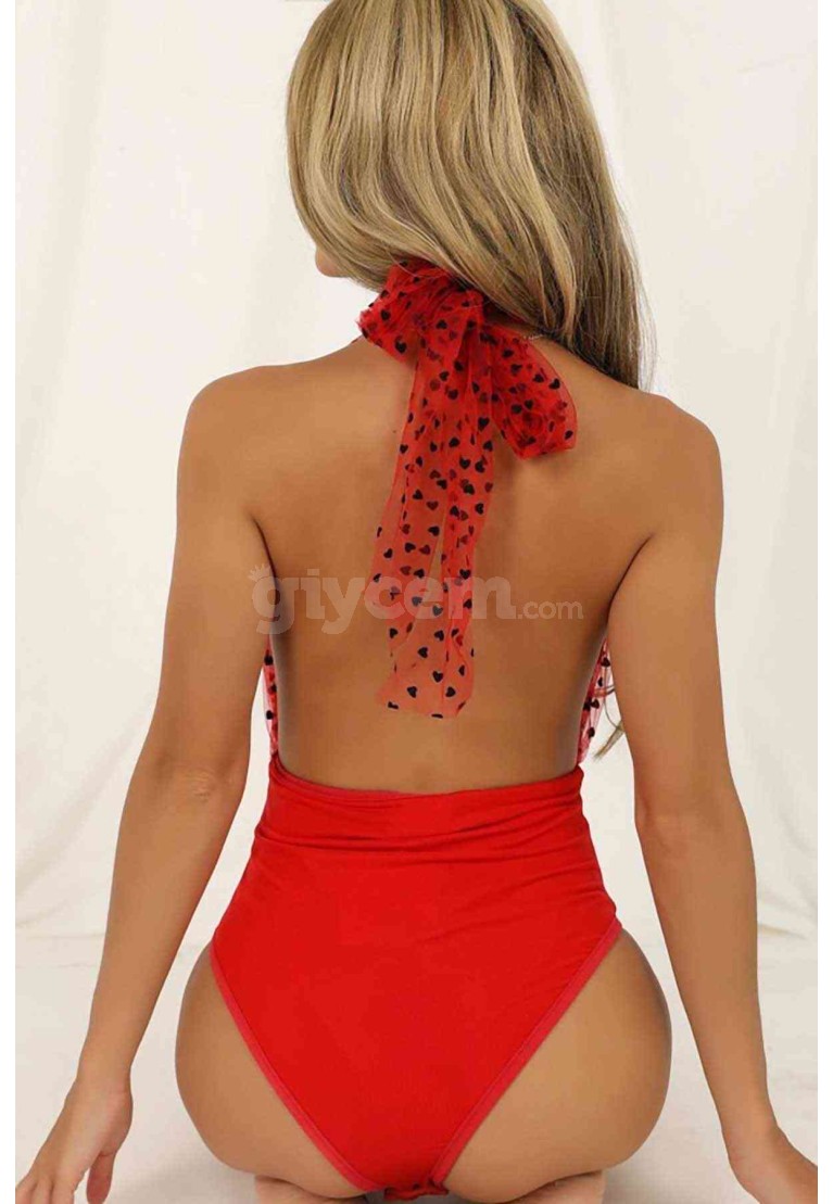 www.pijamafoni.com-MERRY SEE-MERRYSEE-MS2518-KIRMIZI-31