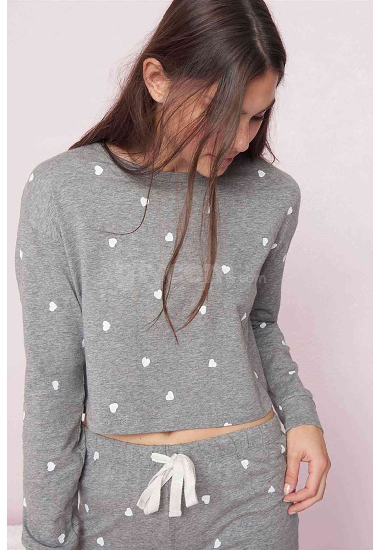 www.pijamafoni.com-MERRY SEE-MERRYSEE-MS4039-GRİ-31