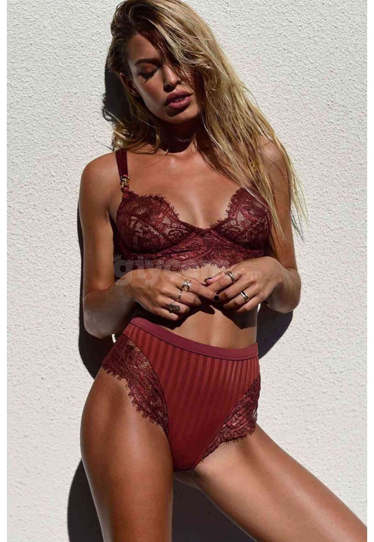 www.pijamafoni.com-MERRY SEE-MERRYSEE-MS7678-BORDO-31
