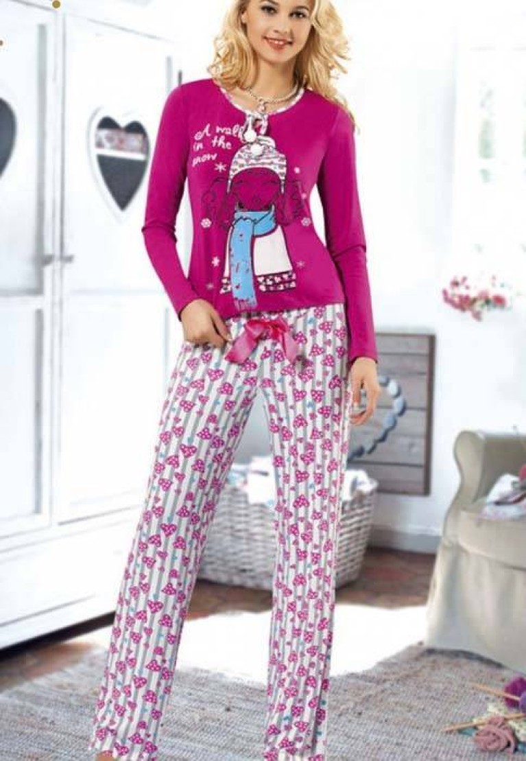 Anıt İç Giyim Baskılı Pijama Takım 4319