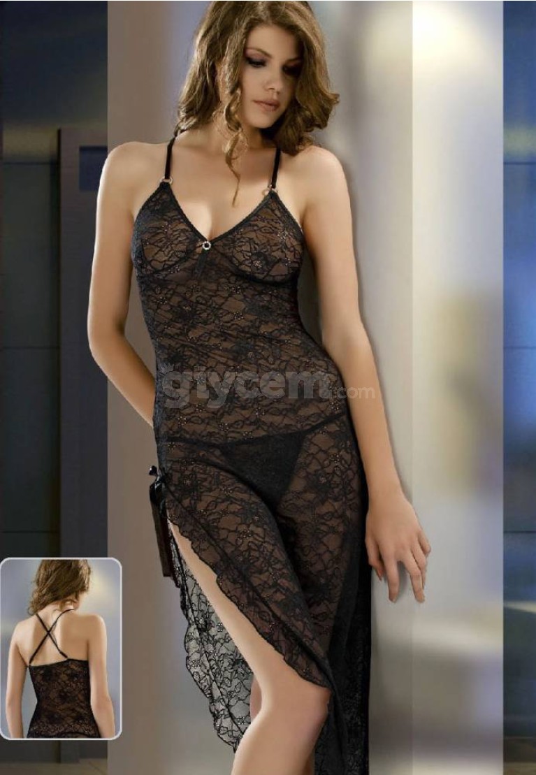 Le Jardin Afrodille Full Dantel Transparan Uzun Babydoll 2010