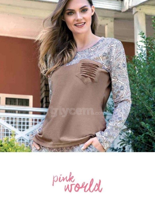 Yeni İnci Desenli Pijama Takım BPJ1324