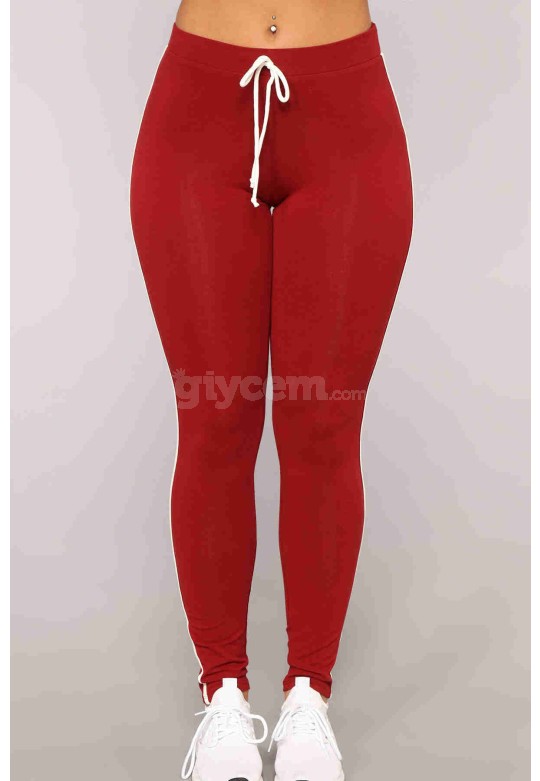 Merry See Penye Eşofman Pijama Alt Kırmızı MS40499-Kırmızı