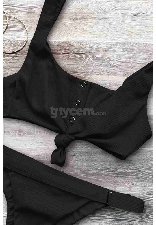 Angelsin Siyah Bikini Alt Siyah MS42129-Siyah