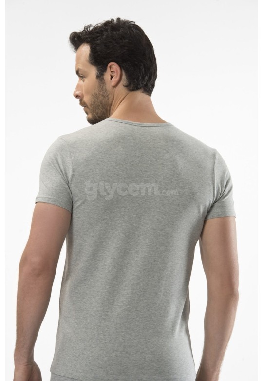 Cacharel O Yaka Kısa Kollu T-Shirt  1305/GRİ