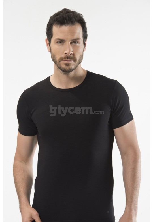 Cacharel O Yaka Kısa Kollu T-Shirt  1305/SİYAH