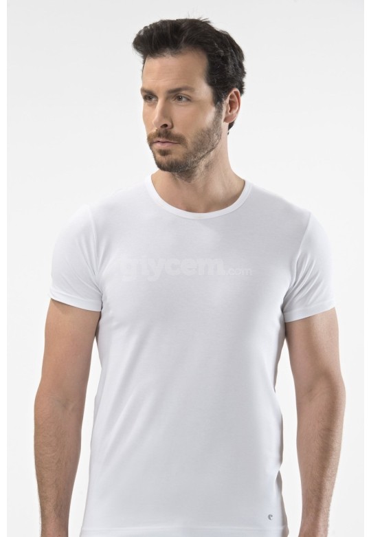 Cacharel O Yaka Kısa Kollu T-Shirt  1305/BEYAZ