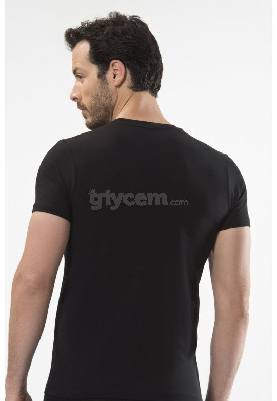 Cacharel O Yaka Kısa Kollu T-Shirt  1307/SİYAH
