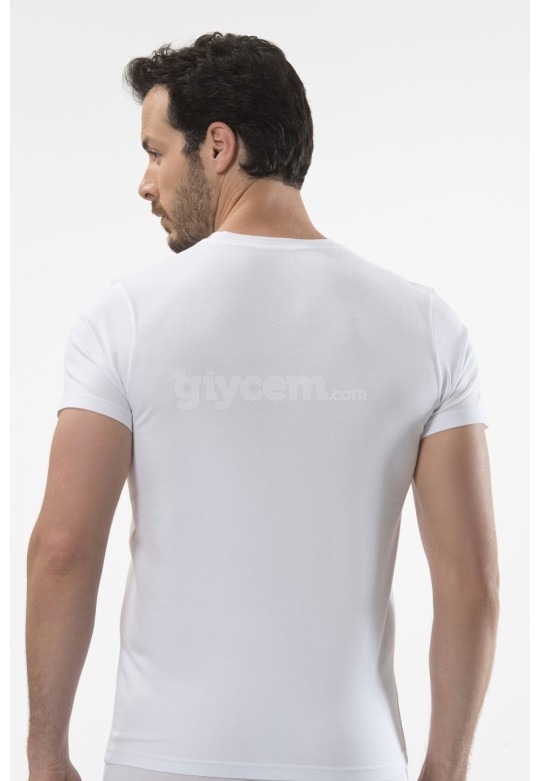 Cacharel O Yaka Kısa Kollu T-Shirt  1307/BEYAZ