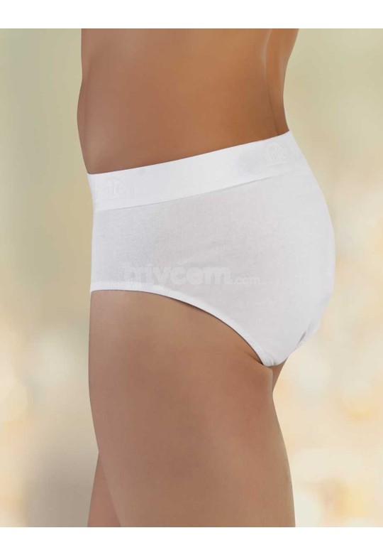 Şahinler Erkek Likralı Süprem Külot Slip Beyaz ME063-BY