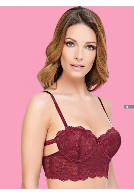 Gece Gölge Yarım Dolgulu Büstiyer 4605