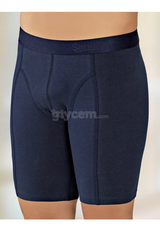 Şahinler Likralı Uzun Boxer Lacivert ME114-LC
