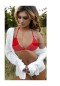 Dantelli Kırmızı Sütyen Külot Takım -  50673 K 
