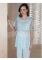 Artış Kolları Tüllü Lohusu Pijama Takım  -1308