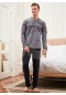 Bone Club Yakalı Pijama Takımı 4683-2