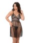 Sistina Dantelli Siyah Fantazi Gecelik S-684