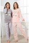 Estiva Kadın Welsoft Kalpli Pijama Takımı  19348