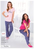 Pierre Cardin Bayan Yazlık Patlı Pijama Takım 14157