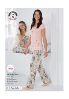 Pierre Cardin Bayan Yazlık Patlı Pijama Takımı 14139