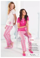 Pierre Cardin Bayan Yazlık Patlı Pijama Takımı 14106