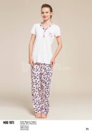 Mod Collection Bayan Patlı Pijama Takım 1673