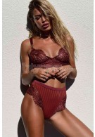 www.pijamafoni.com-MERRY SEE-MERRYSEE-MS7678-BORDO-01
