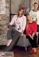 Pierre Cardin Panda Nakışlı Polar Pijama 8660
